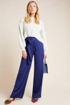 Current Air Sheila Floral Draped Wide-leg Pants