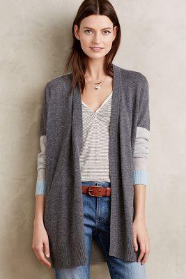 Needles Colorblocked Cashmere Cardigan