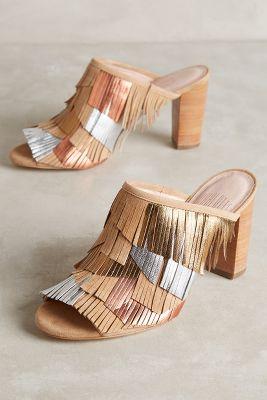 Charlotte Stone Morely Fringe Mules Novelty