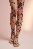 Anthropologie Floral Tights