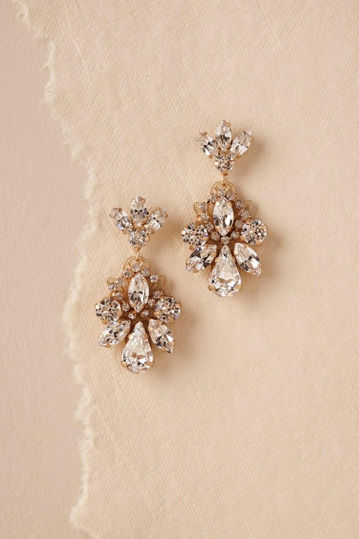 Elizabeth Bower Gena Crystal Earrings