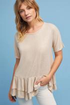 Seen Worn Kept Claudia Metallic Peplum Tee