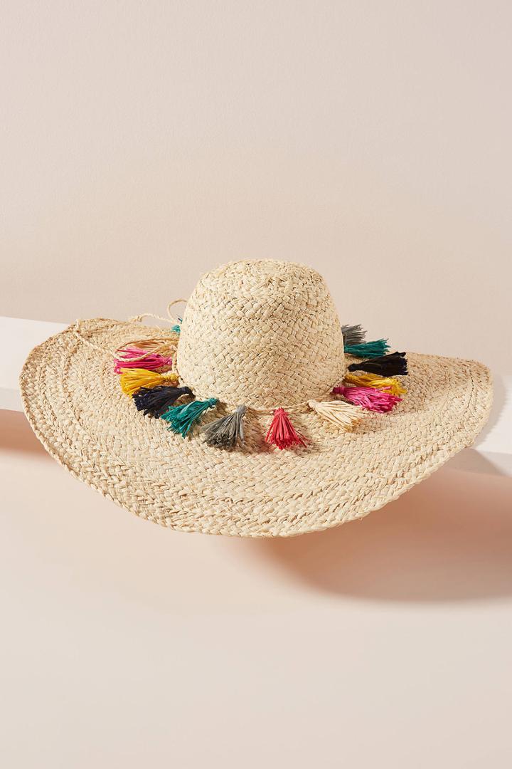 Anthropologie Paloma Tasseled Sun Hat