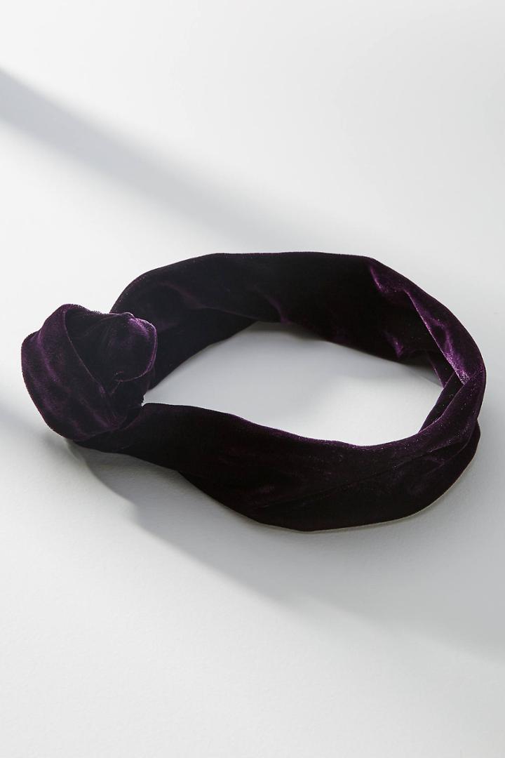 Anthropologie Velvet Wire Wrap Headband