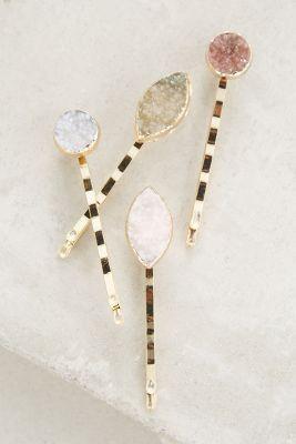 Anthropologie Lenka Druzy Hair Pins