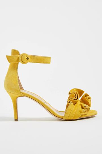 Anthropologie Paolo Mattei Ruffled Heels