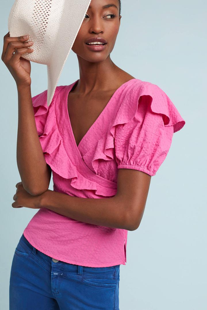 Plenty By Tracy Reese Loretta Ruffled Blouse
