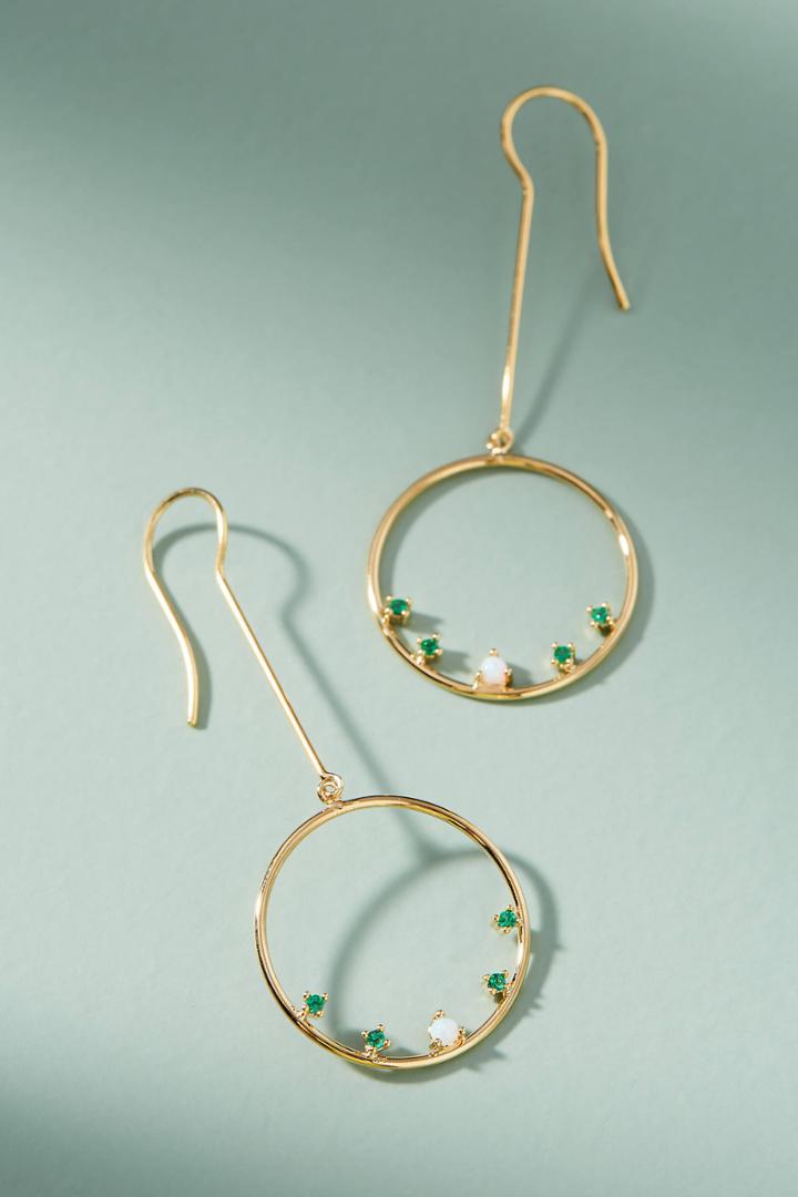 Anthropologie Emeraude Drop Earrings
