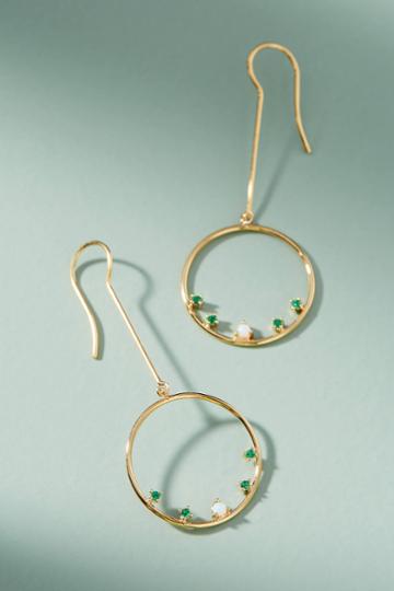 Anthropologie Emeraude Drop Earrings