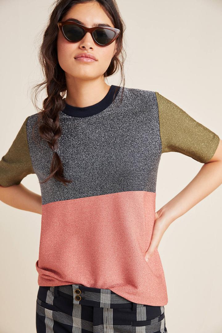 Scotch & Soda Shimmer Colorblocked Tee