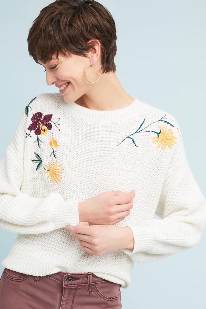 Sunday In Brooklyn Falana Embroidered Pullover