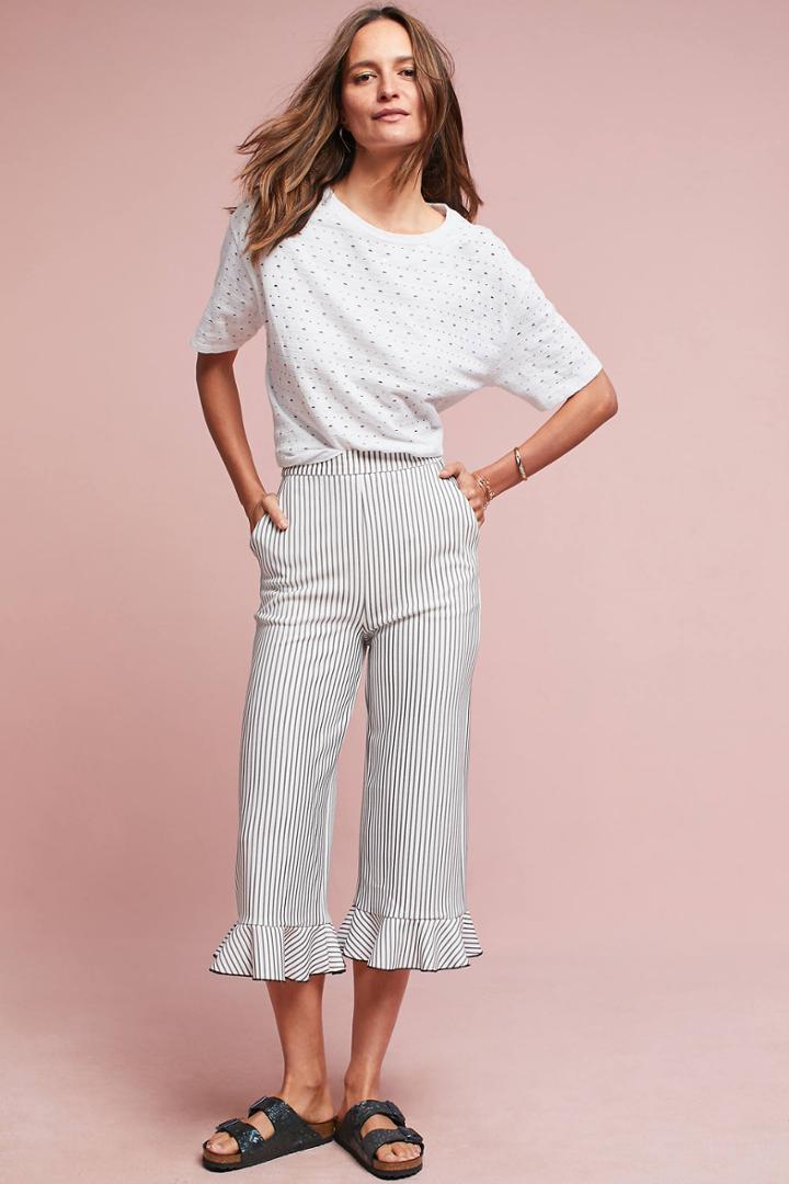 English Factory Beaumont Ruffled Trousers