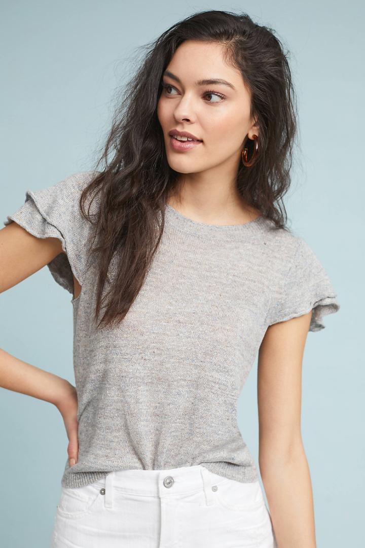 White + Warren Roony Linen Tee