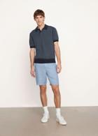 Vince Wool And Cashmere Birdseye Short Sleeve Polo