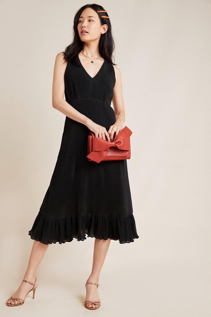 Line & Dot Vera Pleated Maxi Dress