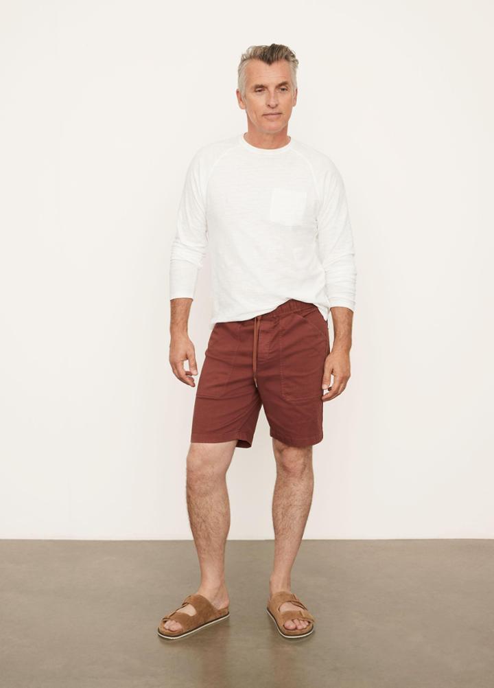 Vince Garment Dye Canvas Short