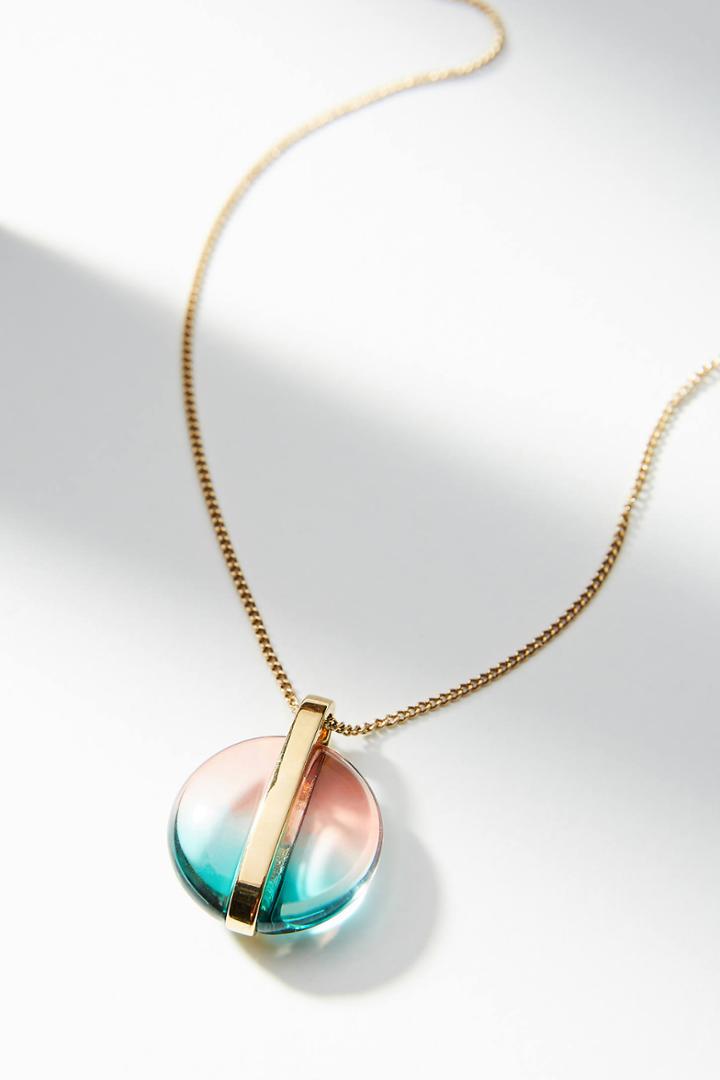 Colette Malouf Gemology Lucite Orb Pendant Necklace