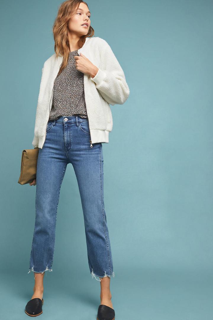 3x1 Austin Ultra High-rise Straight Cropped Jeans