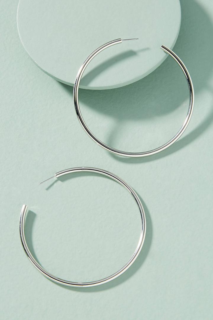Anthropologie Tubular Hoop Earrings