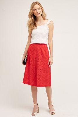 Elevenses Eyelet Wide-leg Crops