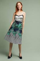 Eva Franco Floral Jacquard Skirt