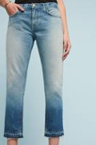 Current/elliott Mid-rise Relaxed Straight Cropped Jeans