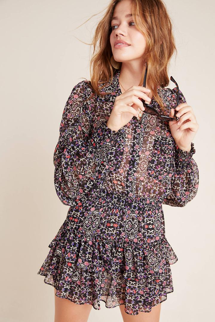 Misa Adora Chiffon Mini Dress