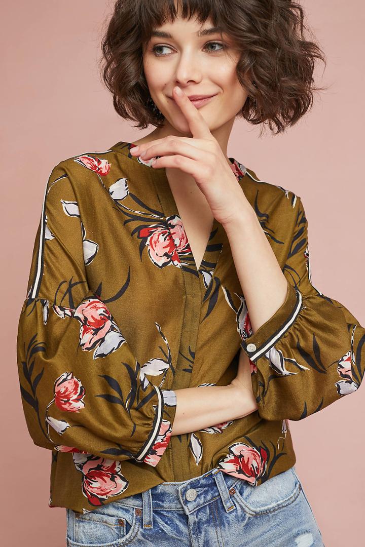 Vineet Bahl Floriana Printed Buttondown