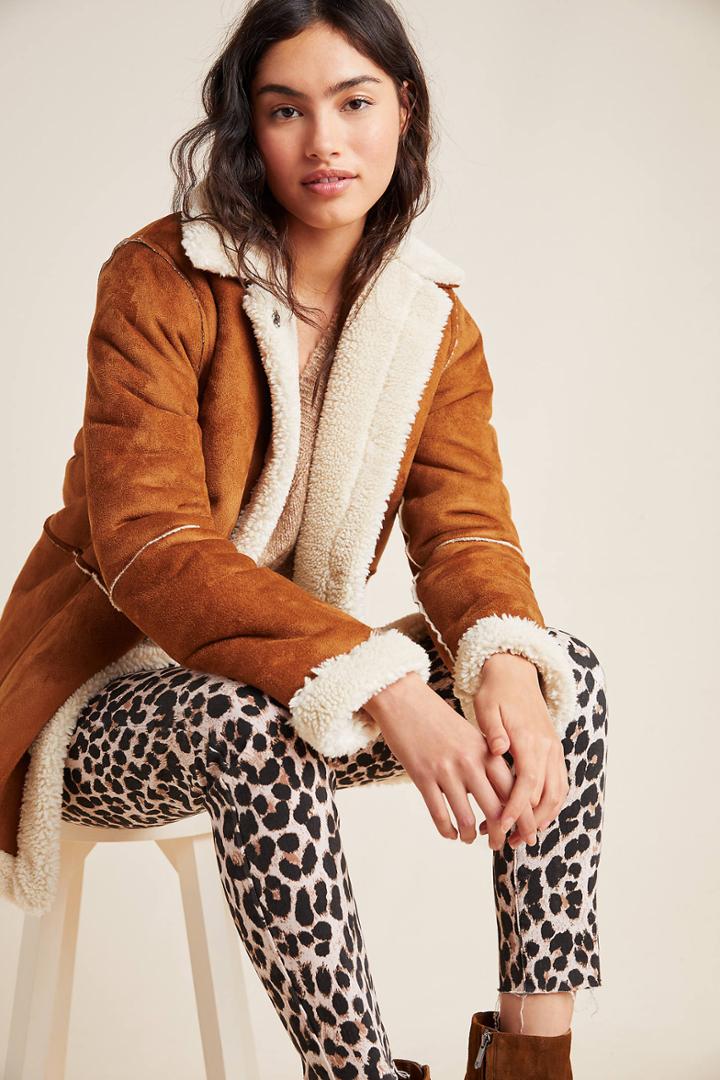 Velvet By Graham & Spencer Kailani Sueded Sherpa Jacket