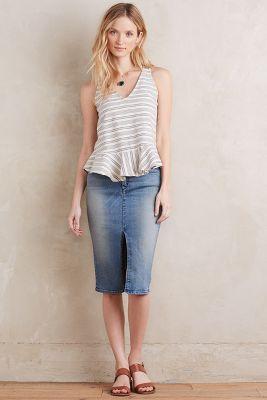 Mcguire Sliced Pencil Skirt Royalist
