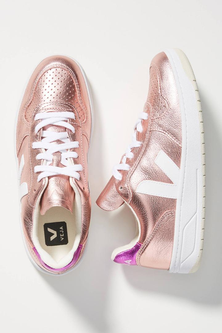 Veja V-10 Metallic Sneakers