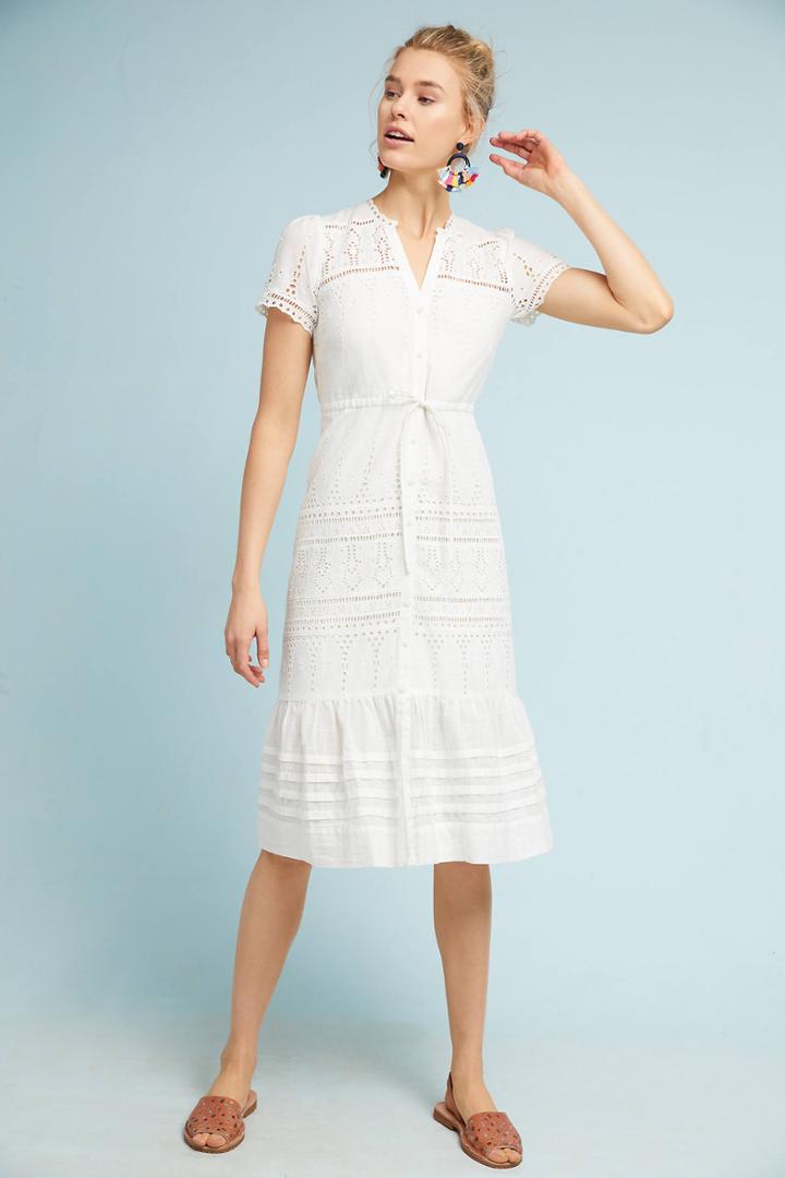 Featherbone Brigid Eyelet Shirtdress