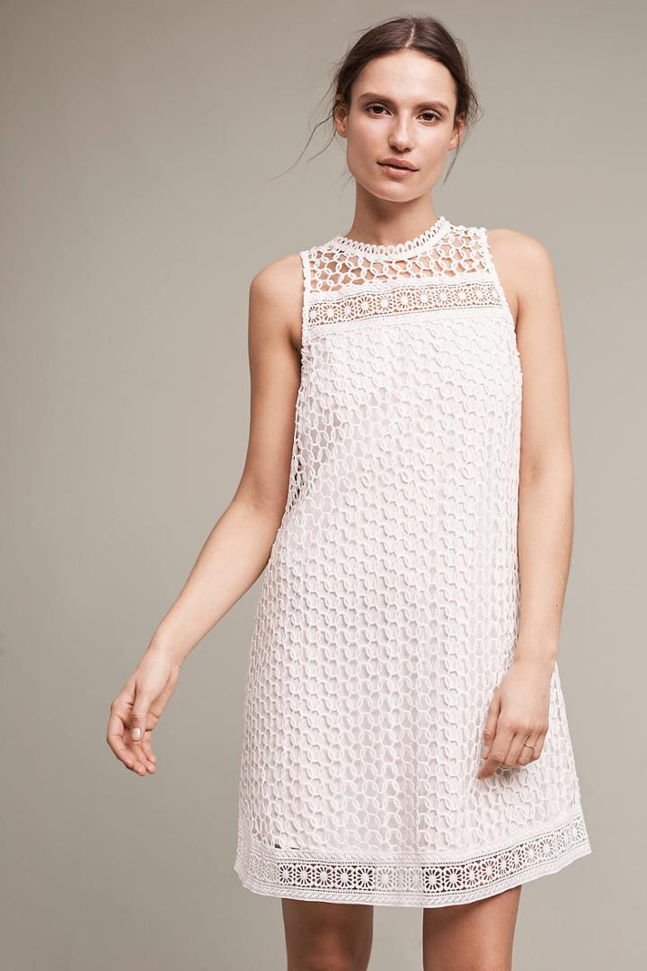 Maeve Snowscape Lace Swing Dress