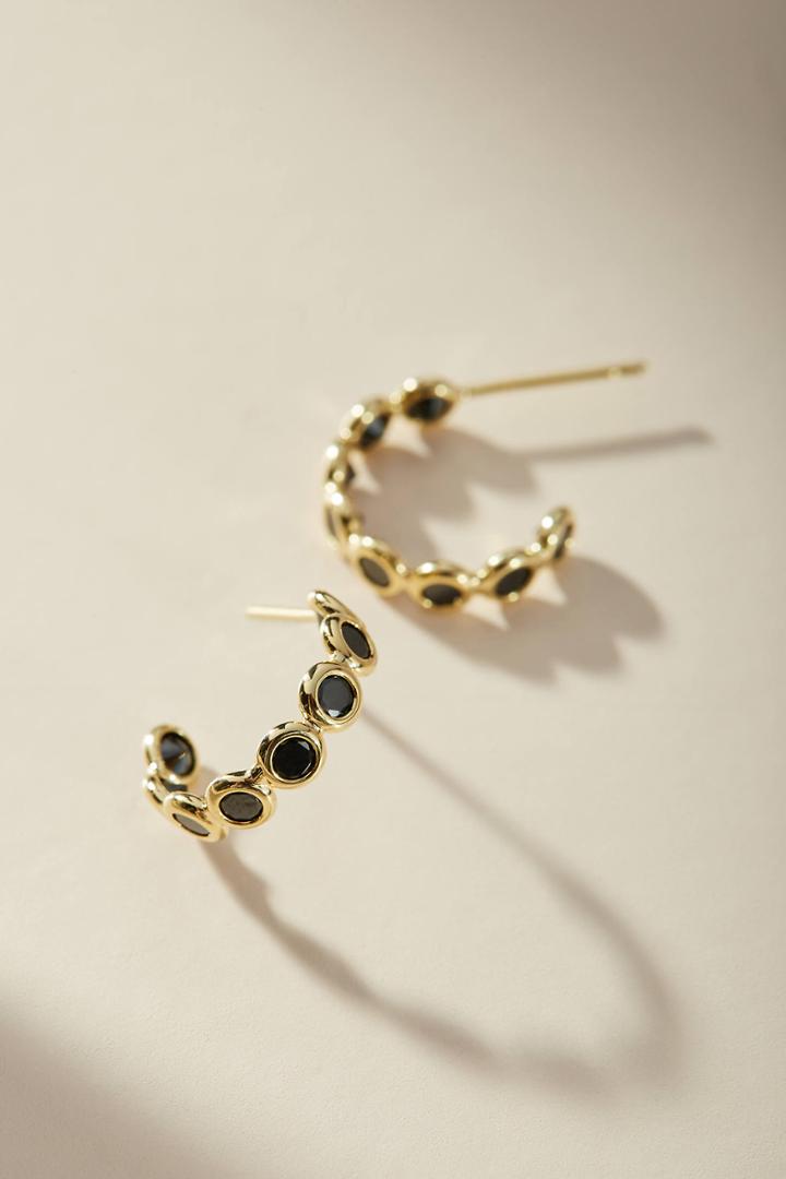 Anthropologie Minuette Hugger Hoop Earrings