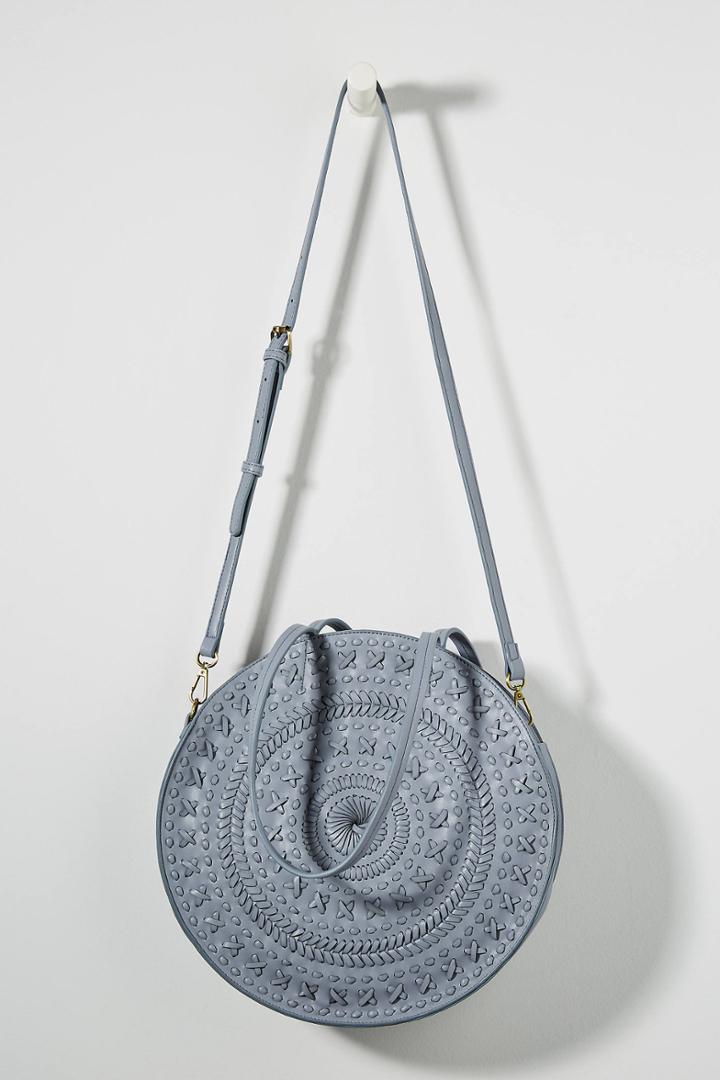 Anthropologie Kelsey Woven Circle Bag