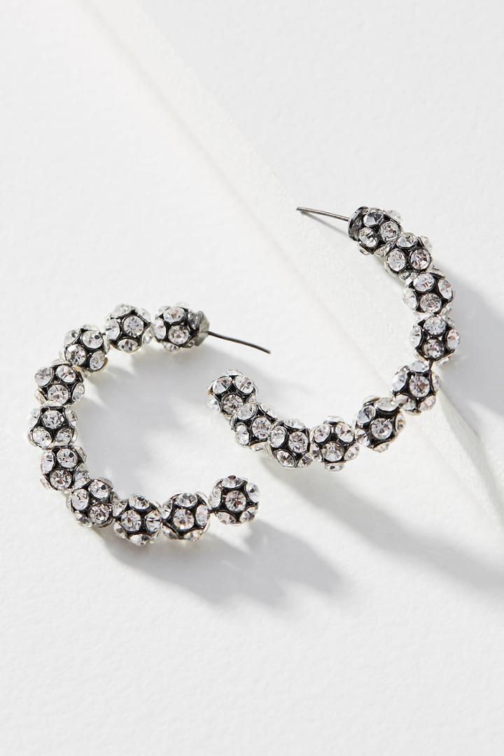 Anthropologie At The Disco Hoop Earrings