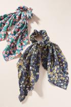 Anthropologie Cora Scarf Ponytail Holder Set