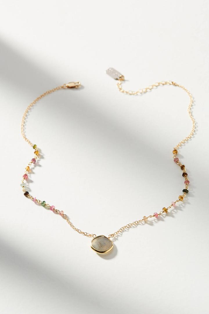 Ela Rae Single Stone Layering Necklace