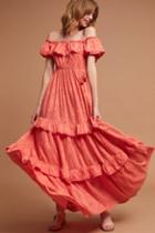 Tryb 212 Tiered & Textured Maxi Dress