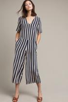 Mih Hart Striped Silk Jumpsuit