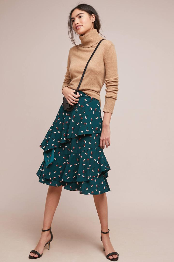 Ranna Gill Marielle Ruffled Skirt