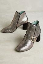 Paola D'arcano Scaled Leather Booties