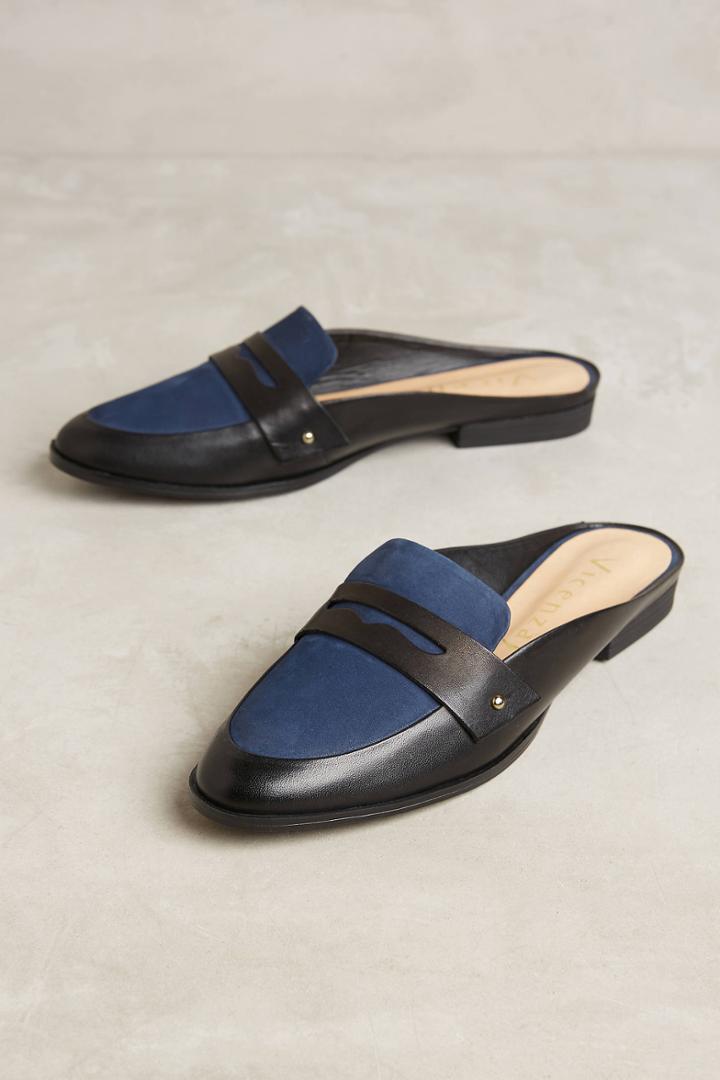 Vicenza Rose Gold Loafer Slides
