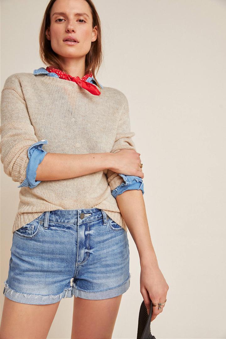 Paige Jimmy Jimmy Mid-rise Denim Shorts