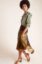 Geisha Designs Paulette Pleated Midi Skirt