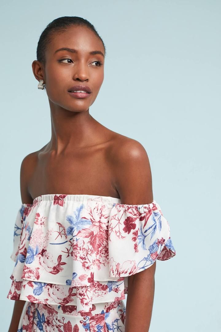 Misa Bainbridge Off-the-shoulder Cropped Blouse