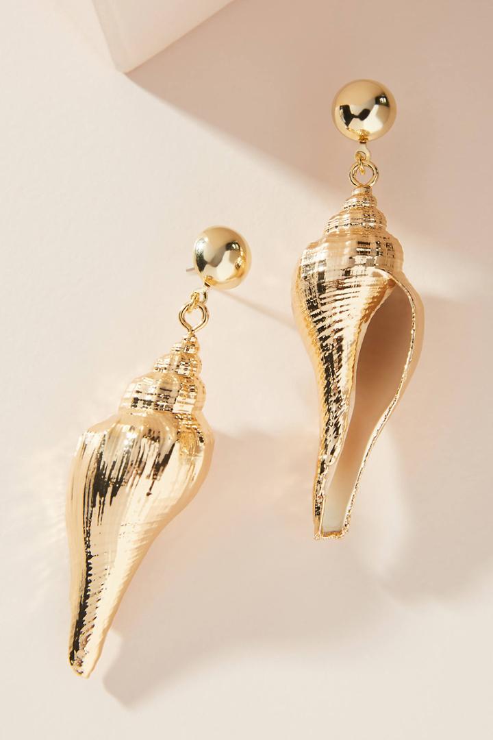 Jennifer Behr Neptune Shell Drop Earrings