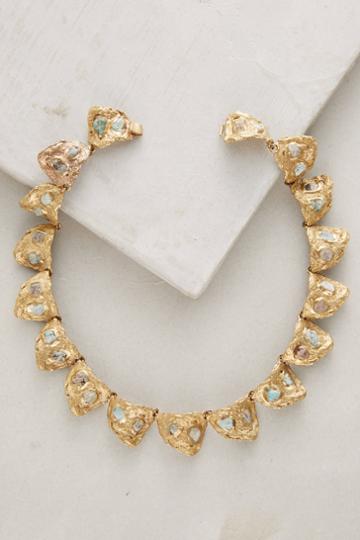 Emilie Shapiro Wilted Emerald Collar Necklace