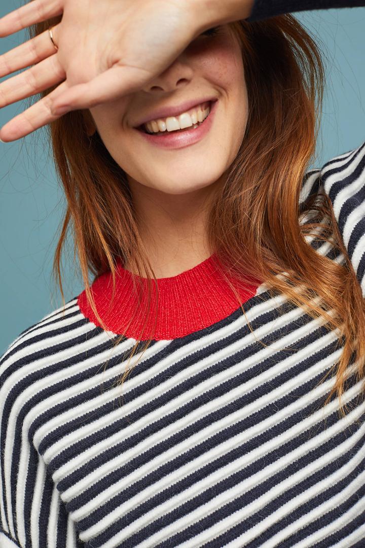 Moon River Seaport Striped Sweater