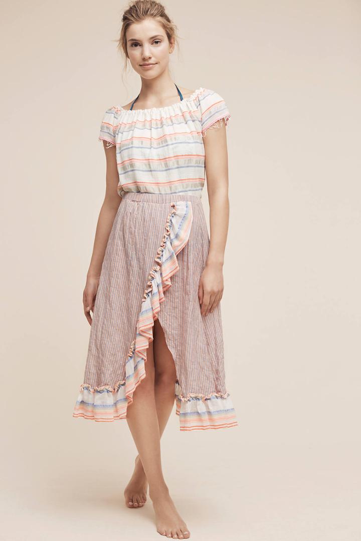 Lemlem Breezebound Wrap Skirt